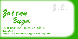 zoltan buga business card